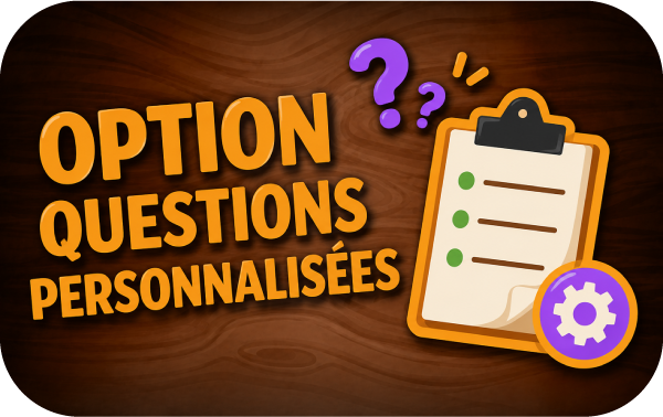 Option questions personnalisées